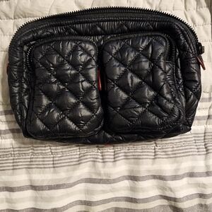 Mz Wallace large savoy cosmetic pouch bag tote black